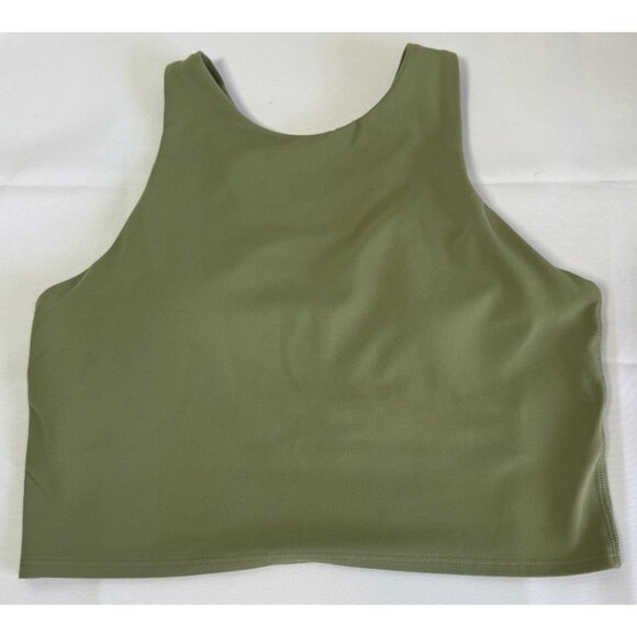Athleta Other - Athleta Conscious Crop Bra Womens Small Green Low Impact Cup A-C Activewear Yoga